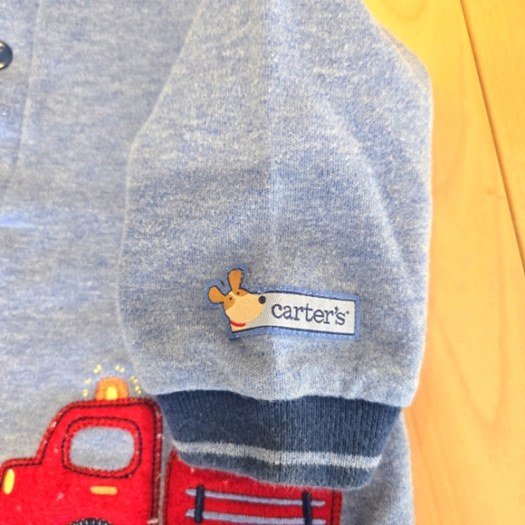 Carters, Baby Onesie, Fire Engine, Dalmatians, Dog, Size 3-6 Months - Picture 4 of 5